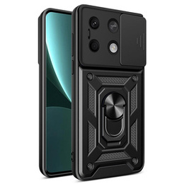 Etui pancerne do Xiaomi Redmi Note 13 5G, CamShield Slide, czarne