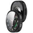 2w1 Etui z Osłoną na Ekran do Samsung Galaxy Watch 8 44mm, Czarne