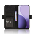 Etui z klapką do Oppo Reno 14, Card Slot, czarne