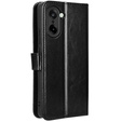 Etui z klapką do OnePlus Nord CE5, Crazy Horse Wallet, czarne
