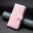 Etui z klapką do Oppo A17, Wallet, BINFEN COLOR, różowe
