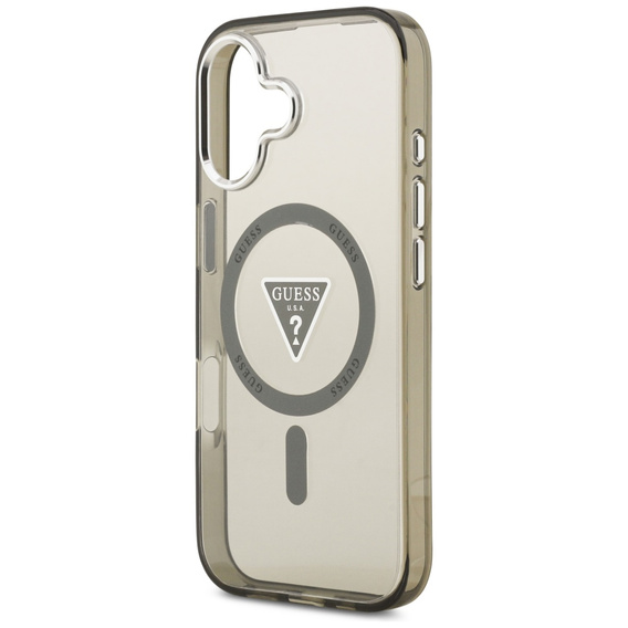 Etui GUESS do iPhone 17, IML Gradient Case With Print Triangle Logo, do MagSafe, khaki