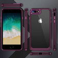 Etui do iPhone 7 Plus / 8 Plus, ERBORD Impact Guard, bordowe