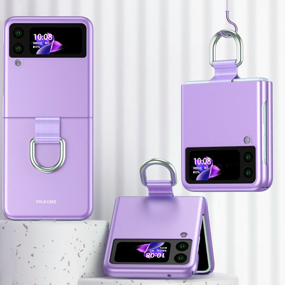 Etui Ring Holder do Samsung Galaxy Z Flip4 5G, Purple