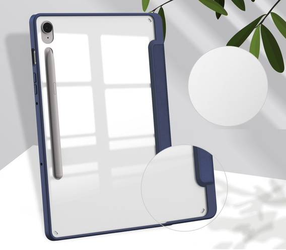 Etui do Samsung Galaxy Tab S9 FE / S10 FE, Smartcase Hybrid, z miejscem na rysik, granatowe