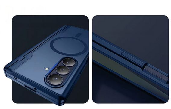 Etui do Samsung Galaxy Z Fold 7, Mobosi z ochroną zawiasów, niebieskie