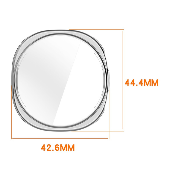 2w1 Etui z Osłoną na Ekran do Samsung Galaxy Watch 8 40mm, Przezroczyste