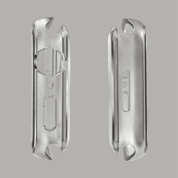 2w1 Etui + Szkło Hartowane do Apple Watch 7/8/9 45MM, Przezroczyste