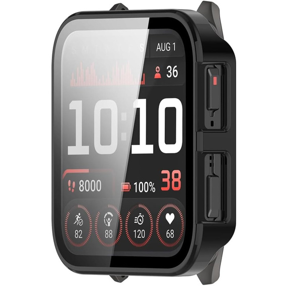 2w1 Etui + Szkło Hartowane do Garmin Venu X1, Czarne