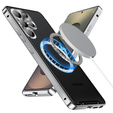 Etui z ochroną aparatu do Samsung Galaxy S25 Ultra, CamShield MagSafe, srebrne
