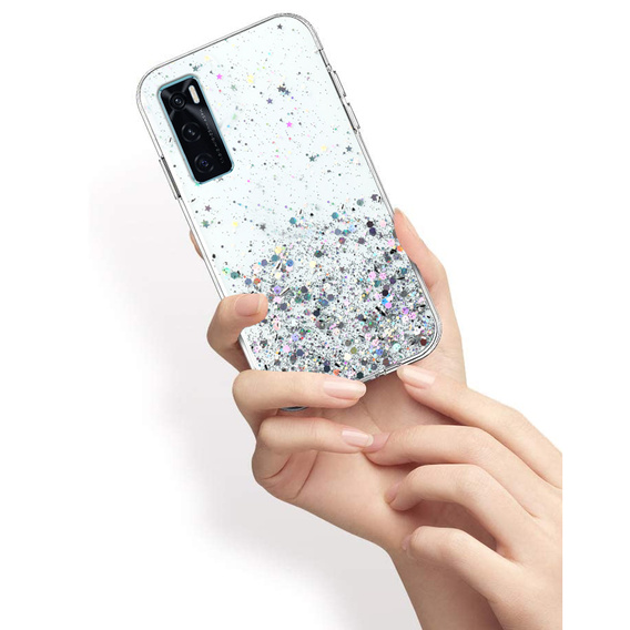 Etui do Vivo S7E/ Y73S/ Y70/ V20 SE, Glittery, przezroczyste