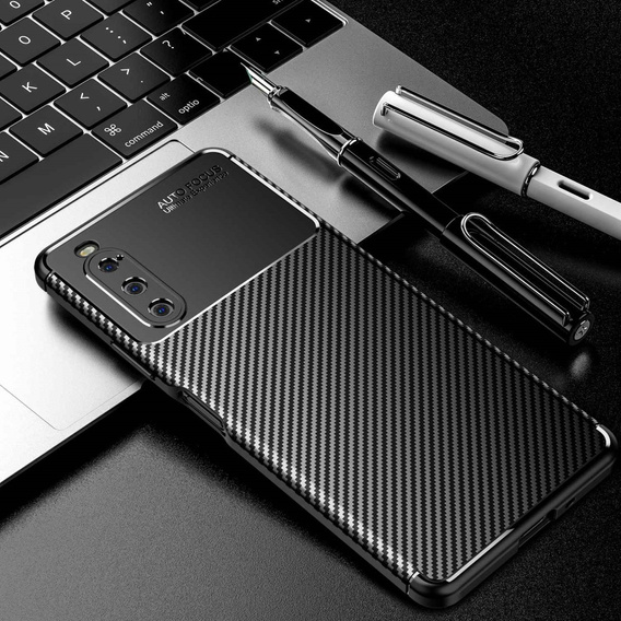 Etui do Sony Xperia 10 IV, Carbon Gel, czarne