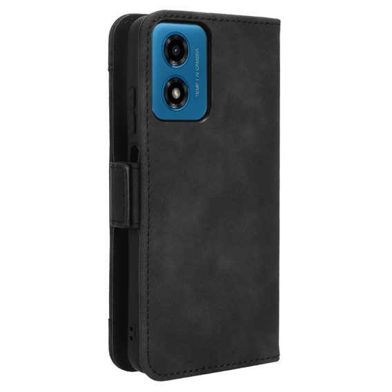 Etui z klapką do Motorola Moto G24 / G24 Power / G04, Card Slot, czarne