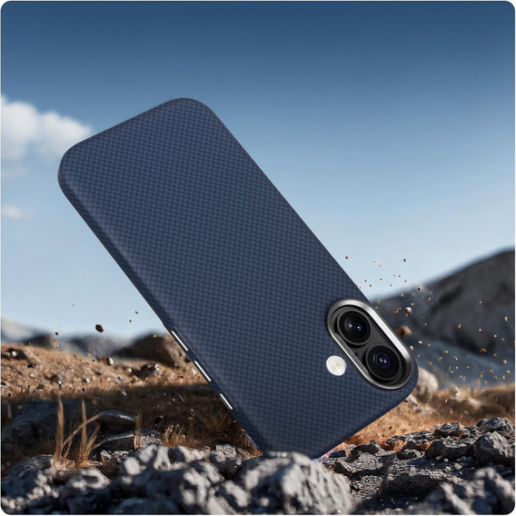 Etui SULADA do iPhone 17 z MagSafe – tytanowe niebieskie