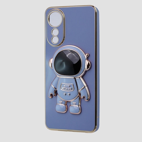 Etui do Oppo A78 4G, Astronaut, niebieskie