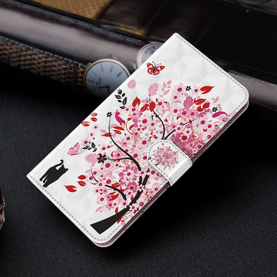 Etui z klapką do Samsung Galaxy A14 4G/5G, Wallet, Cat & Tree