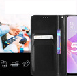 Etui z klapką do OnePlus 15R, Crazy Horse Wallet, czarne