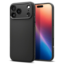 Etui Spigen do iPhone 17 Pro, Liquid Air, Matte Black