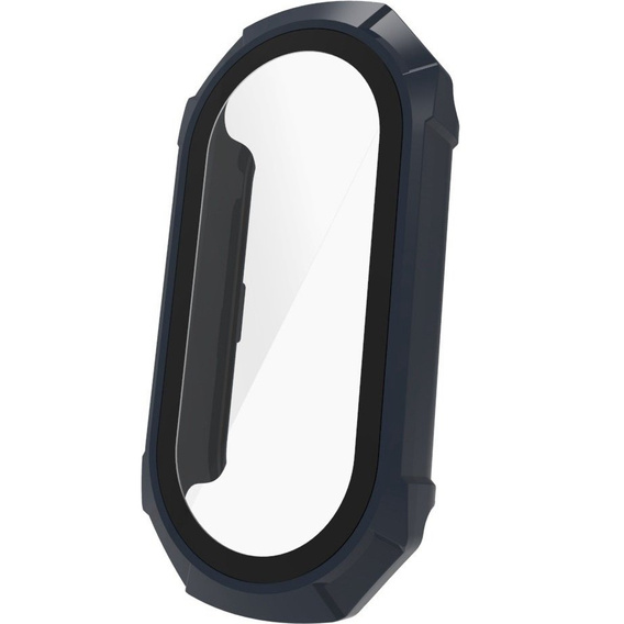 2w1 Etui + Szkło Hartowane do Xiaomi Smart Band 10 / 9 / 8, Granatowe