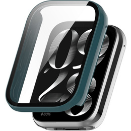 2w1 Etui + Szkło Hartowane do Xiaomi Smart Band 9 Pro, Zielone