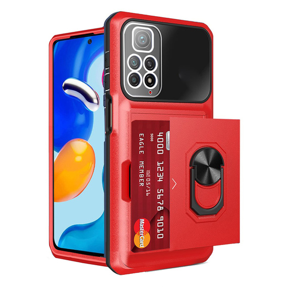 Etui Premium Kickstand do Xiaomi Redmi Note 11 / 11S, Red