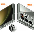 Etui do Samsung Galaxy S23 Ultra, Premium Armor Slim, przezroczyste + Szkło