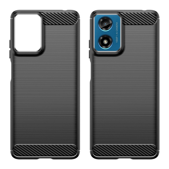 Etui do Motorola Moto G24 / G24 Power / G04, Carbon, czarne