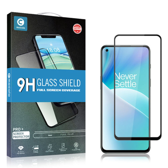 Szkło Hartowane Mocolo Full Glue do OnePlus Nord 2T 5G, czarna ramka