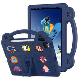 Etui do iPad 11" 2025 A16 (11 gen.) / iPad 10.9" 2022 (10 gen.), Cute Patterns, z podstawką, Granatowe