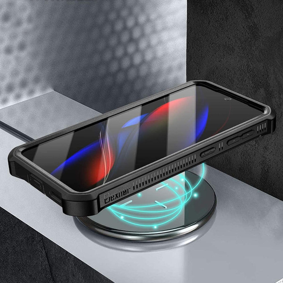 Etui pancerne do Samsung Galaxy S21, Dexnor Full Body, czarne