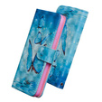 Etui Wallet do Xiaomi Redmi 9, Light Spots Decor, Blue Butterflies