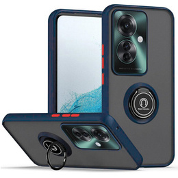 Etui do Oppo Reno 11F 5G, Frosted Ring, niebieskie