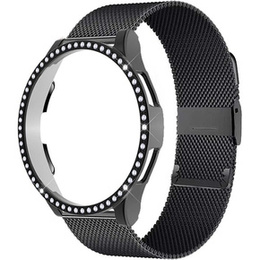 Pasek Bransoleta Milanese + Etui do Samsung Galaxy Watch 6 40mm, Czarna