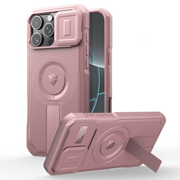 Etui Dexnor MagSafe do iPhone 16 Pro Max magnetyczne z przesuwaną osłoną aparatu – różowe