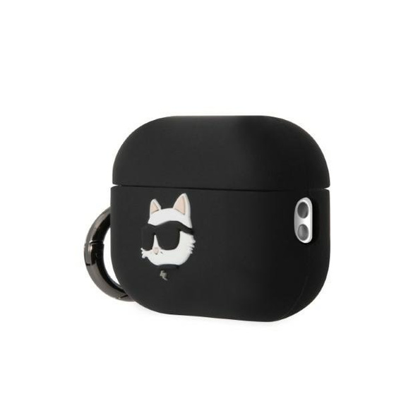 Etui Karl Lagerfeld do AirPods Pro 2, Silicone Choupette, Czarne