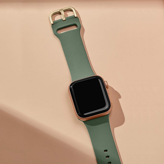 Pasek Silikonowy do Apple Watch 1/2/3/4/5/6/7/8/9/10/11/SE Ultra 1/2/3 42/44/45/46/49mm, Zielony