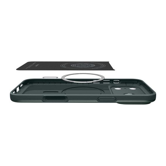 Etui Spigen do iPhone 17 Pro Max, Thin Fit Mag MagSafe, Abyss Green