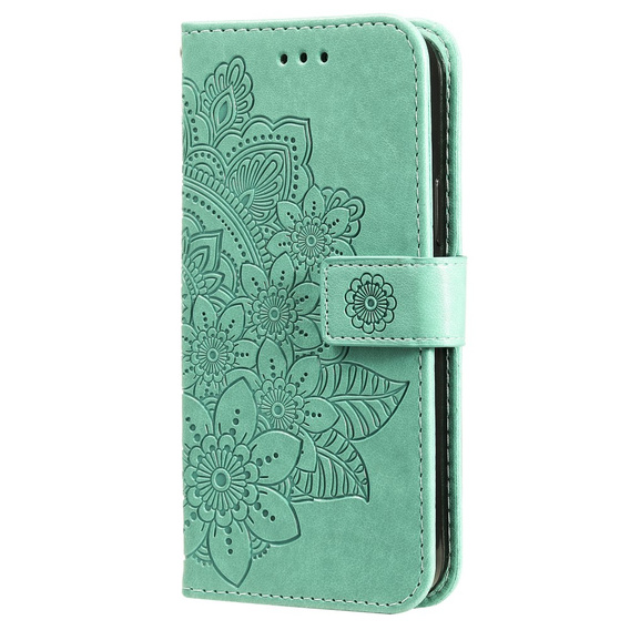 Etui z klapką do Xiaomi Redmi Note 13 Pro 5G, Mandala, zielone
