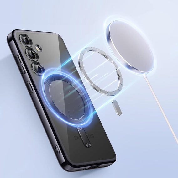 Etui do Samsung Galaxy A16 / A16 5G, Electro MagSafe, czarne + Szkło na ekran