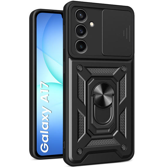 Etui pancerne do Samsung Galaxy A17 5G, CamShield Slide, czarne