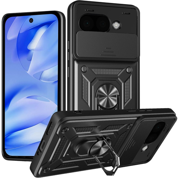 Etui pancerne do Google Pixel 9A, CamShield Slide, czarne