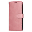 Etui z klapką do Realme C67, Leather Wallet, różowe rose gold