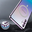 Etui z ochroną aparatu do Samsung Galaxy Note 10+ Plus, CamShield MagSafe, przezroczyste / fioletowe