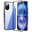 Etui do iPhone 16, Magnetic Dual Glass, srebrne
