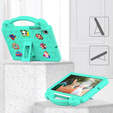 Etui do Samsung Galaxy Tab S6 Lite 10.4" 2020/2022/2024 / Tab A7 2020 T500 / T505 / Tab S6 T860/T865, Cute Patterns, z podstawką, Zielone