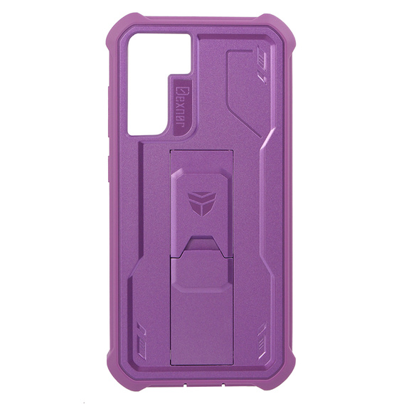 Etui pancerne do Samsung Galaxy S21 FE, Dexnor Full Body, fioletowe