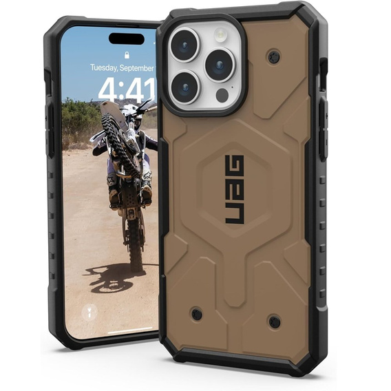 Etui Urban Armor Gear do iPhone 15 Pro Max, Pathfinder MagSafe, brązowe