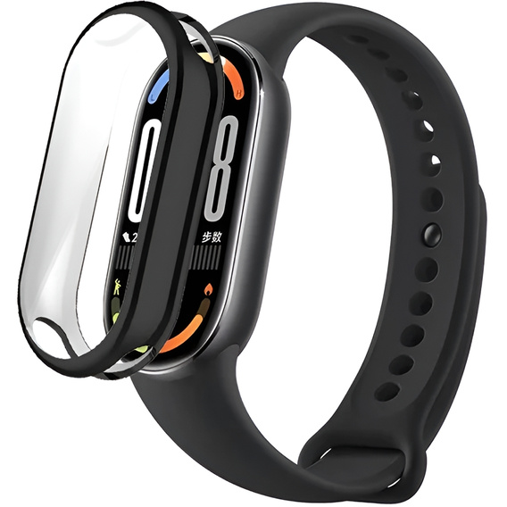 Etui Silikonowe do Xiaomi Smart Band 10 / 9 / 8, Czarne