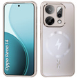 Etui do Oppo Reno 14, do MagSafe, z ochroną aparatu, złote