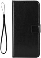 Etui z klapką do Honor Magic 7 Lite, Crazy Horse Wallet, czarne